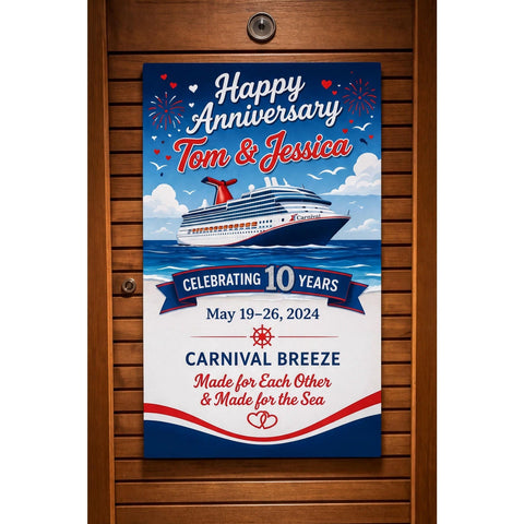 Personalized cruise door magnet for cabin decoration