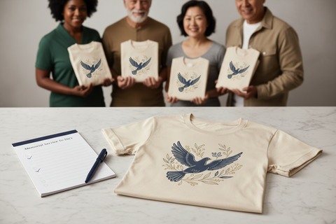 How to Order Custom Memorial Shirts for a Large Group