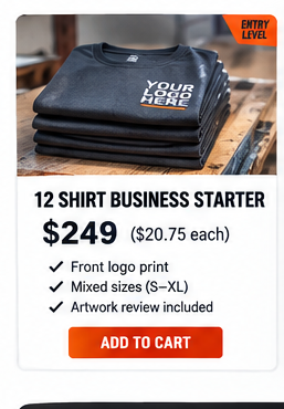 Commercial custom work shirts for San Antonio, Texas businesses