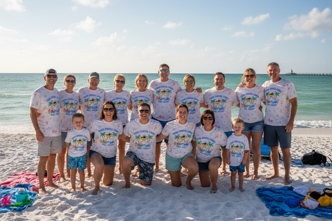 Custom Beach & Vacation Shirts for Corpus Christi Groups