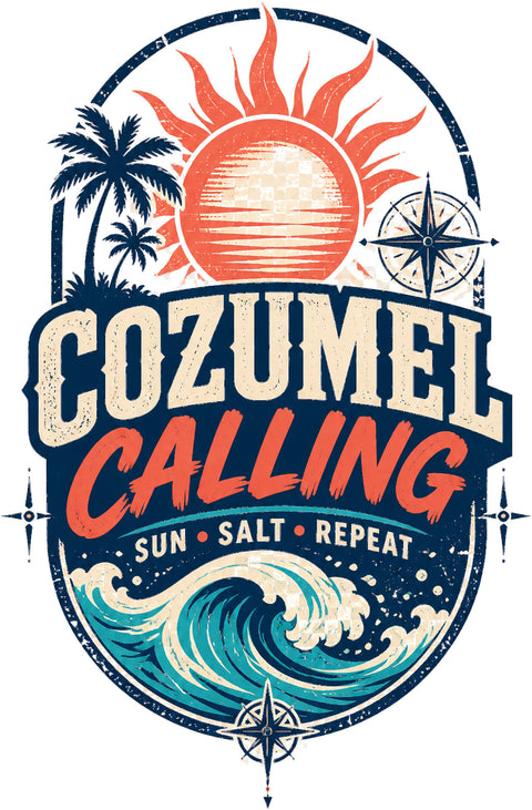 COZUMEL CALLING Cruise T-Shirt — Design 0001