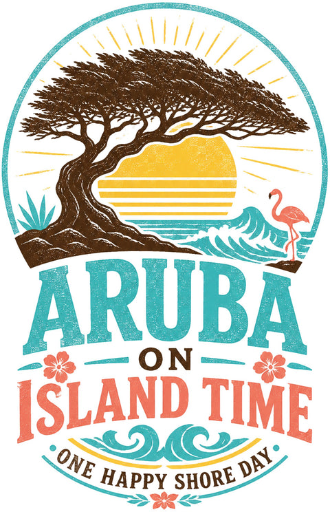 ARUBA ON ISLAND TIME Cruise T-Shirt — Design 0007