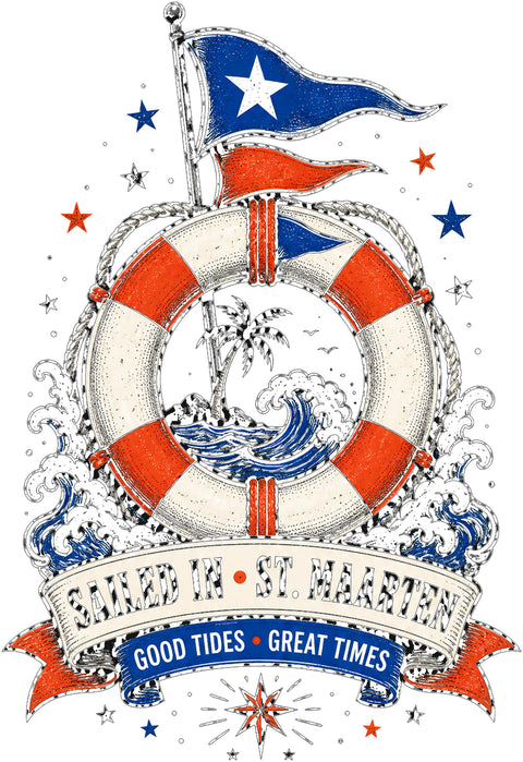 SAILED IN • ST. MAARTEN Cruise T-Shirt — Design 0020