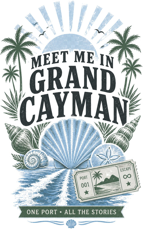 MEET ME IN GRAND CAYMAN Cruise T-Shirt — Design 0023