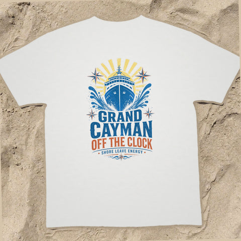 GRAND CAYMAN OFF THE CLOCK Cruise T-Shirt — Design 0024