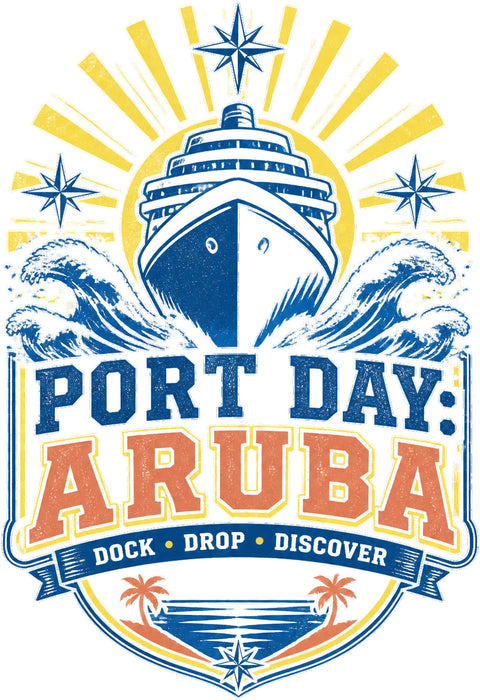 PORT DAY: ARUBA Cruise T-Shirt — Design 0032