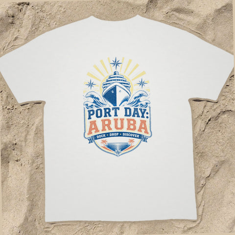 PORT DAY: ARUBA Cruise T-Shirt — Design 0032