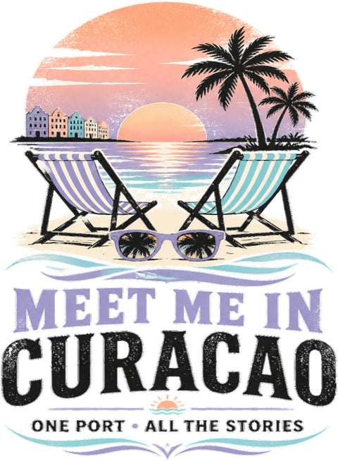 MEET ME IN CURACAO Cruise T-Shirt — Design 0038