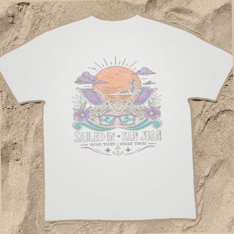 SAILED IN • SAN JUAN Cruise T-Shirt — Design 0070