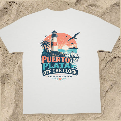PUERTO PLATA OFF THE CLOCK Cruise T-Shirt — Design 0089