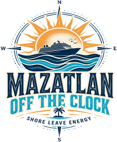 MAZATLAN OFF THE CLOCK Cruise T-Shirt — Design 0114