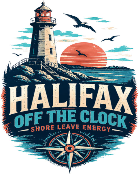 HALIFAX OFF THE CLOCK Cruise T-Shirt — Design 0169