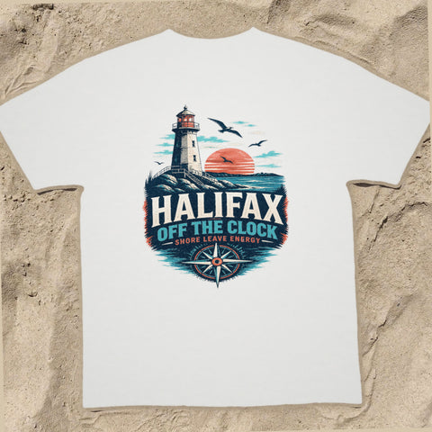 HALIFAX OFF THE CLOCK Cruise T-Shirt — Design 0169