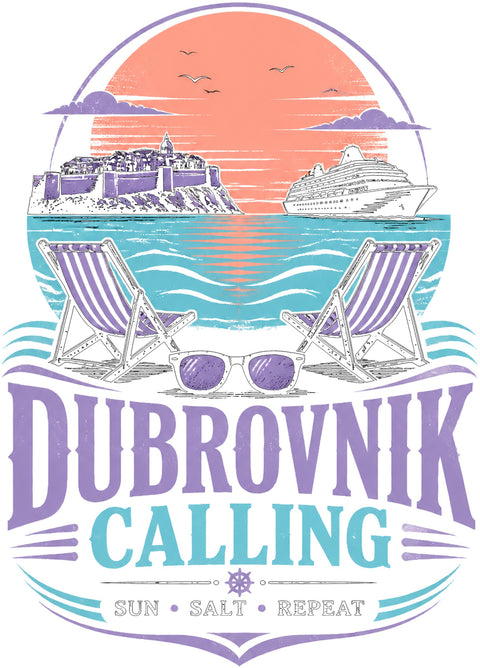 DUBROVNIK CALLING Cruise T-Shirt — Design 0206