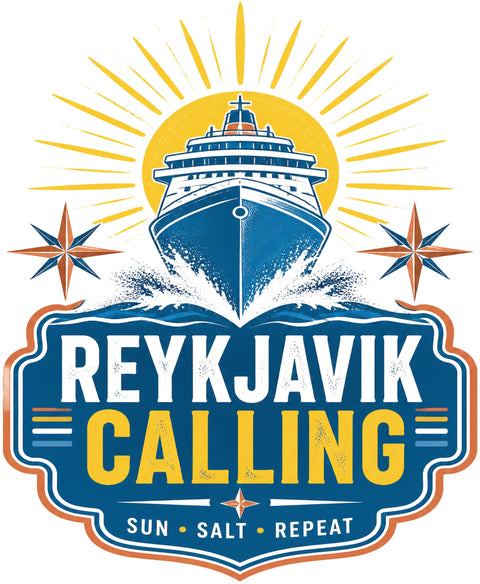 REYKJAVIK CALLING Cruise T-Shirt — Design 0216