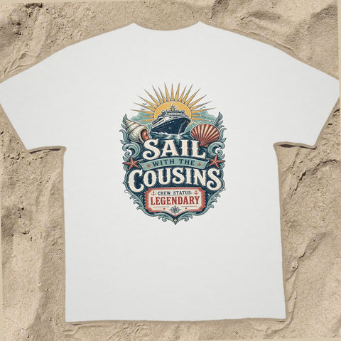 SAIL WITH THE COUSINS Cruise T-Shirt — Design 0269