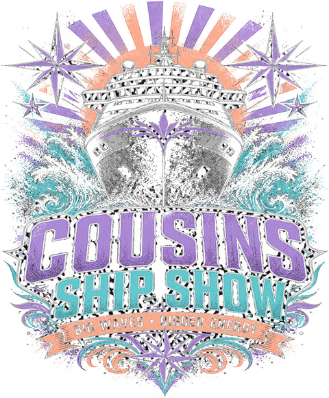 COUSINS SHIP SHOW Cruise T-Shirt — Design 0270
