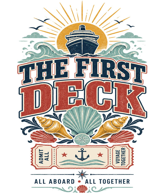 THE FIRST DECK Cruise T-Shirt — Design 0317