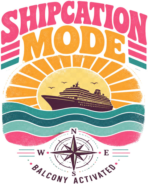 SHIPCATION MODE Cruise T-Shirt — Design 0331