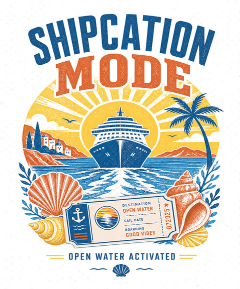 SHIPCATION MODE Cruise T-Shirt — Design 0376