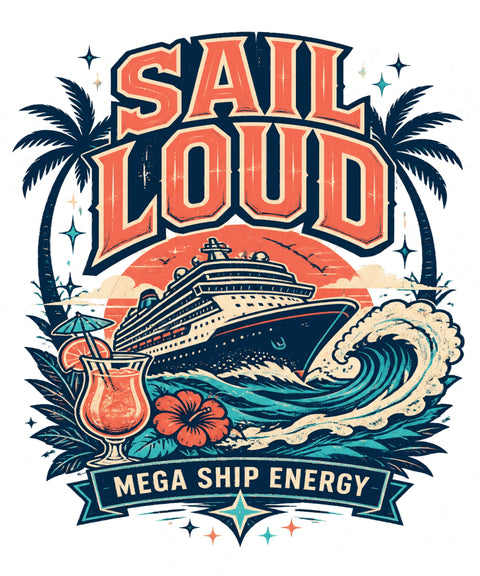 SAIL LOUD Cruise T-Shirt — Design 0401