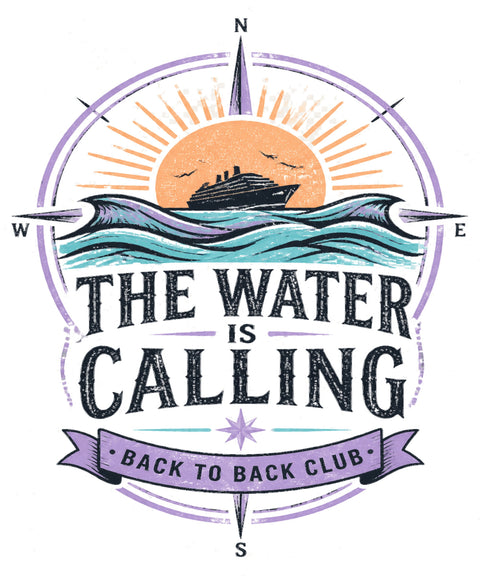 THE WATER IS CALLING Cruise T-Shirt — Design 0438