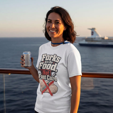 Forks Are For Food Not Foot Care | Funny Cruise T-Shirt | Carnival Cruise Shirt
