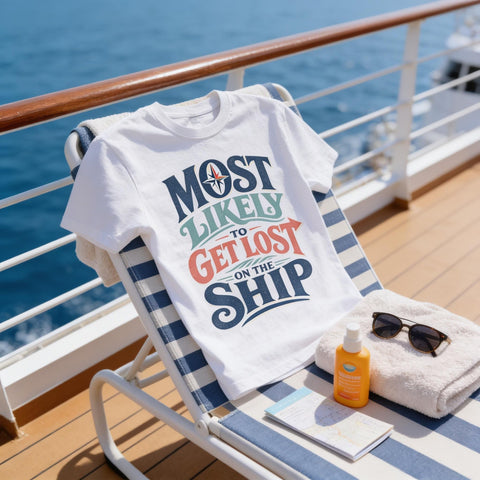 Funny Cruise T-Shirt | Most Likely To Get Lost On Ship Tee
