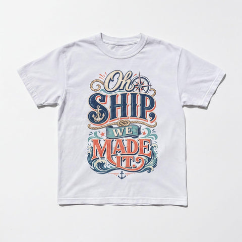 Oh Ship, We Made It | When You Make It To Embarkation | Cruise Humor Shirt