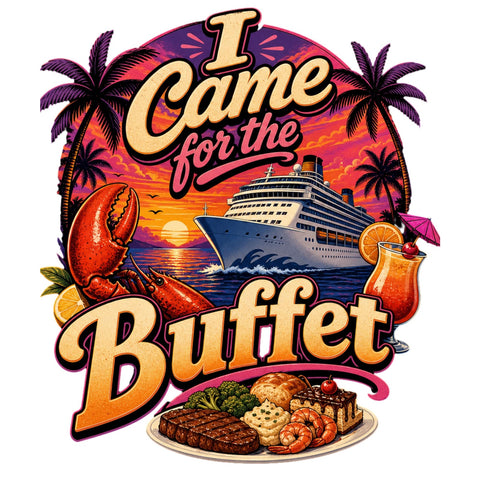 Funny Cruise Shirt | Buffet Food Humor Tee, Vacation Apparel