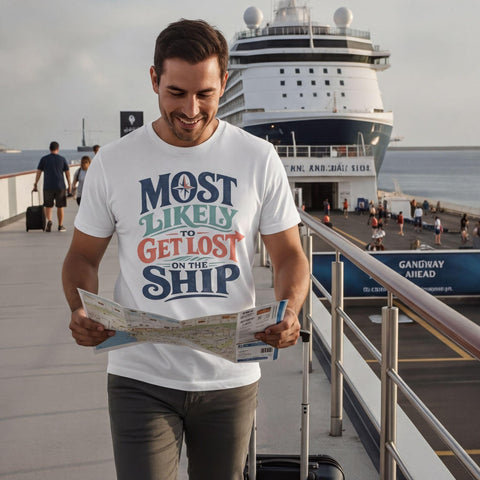 Funny Cruise T-Shirt | Most Likely To Get Lost On Ship Tee