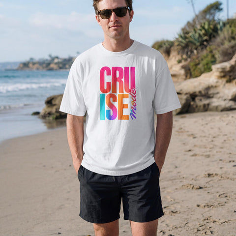 Cruise Mode T-Shirt | Funny Vacation Activated Tee for Cruise Squad