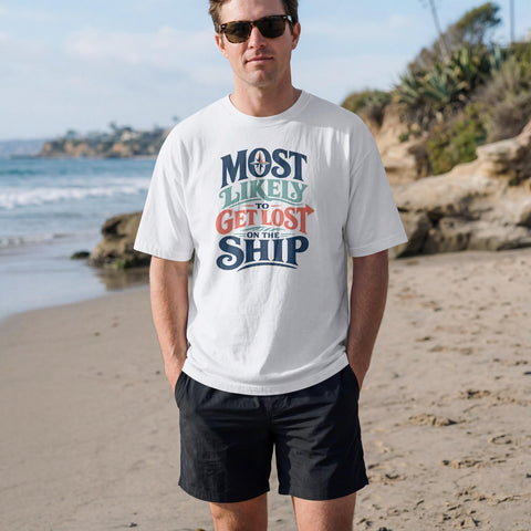 Funny Cruise T-Shirt | Most Likely To Get Lost On Ship Tee