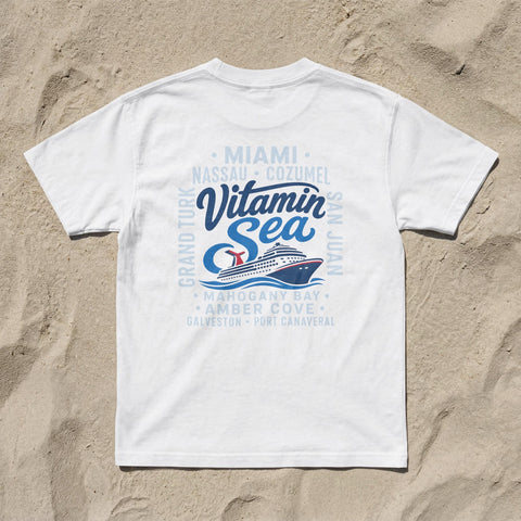 Vitamin Sea Cruise T-Shirt | Funny Ports of Call Unisex Tee