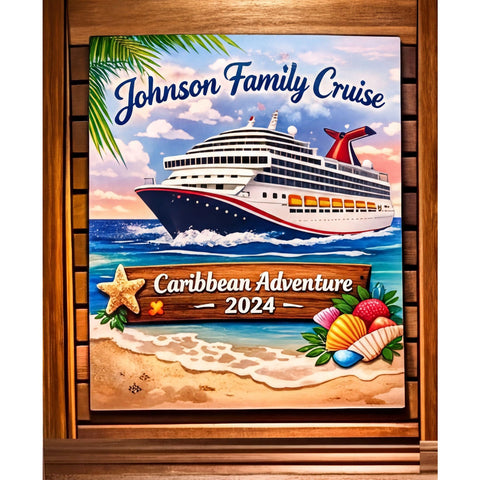 Custom Cruise Door Banner | Personalized Cruise Ship Cabin Decor Sign