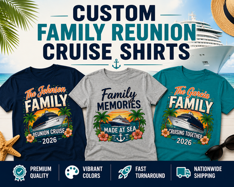 Custom Family Reunion Cruise Shirts