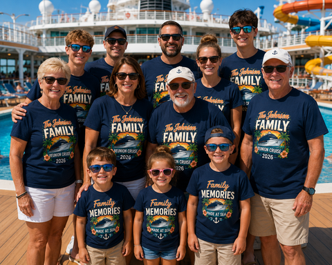 Custom Family Reunion Cruise Shirts