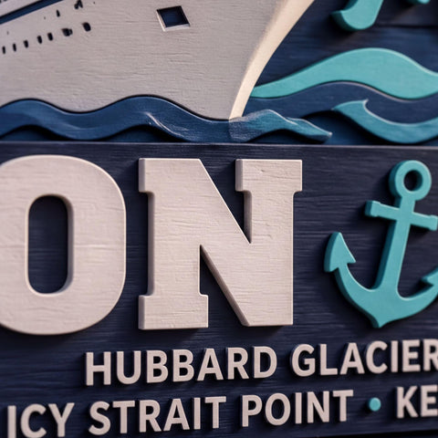 Personalized Cruise Door Sign, Custom Family Name Decor