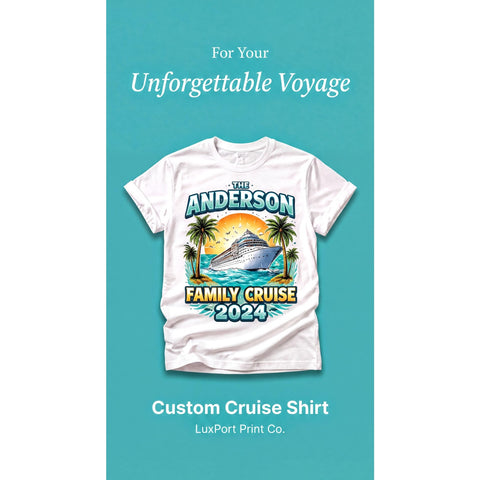 Two Custom Family Cruise Shirts | Matching Vacation Group Tees