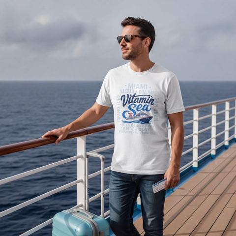 Vitamin Sea Cruise T-Shirt | Funny Ports of Call Unisex Tee