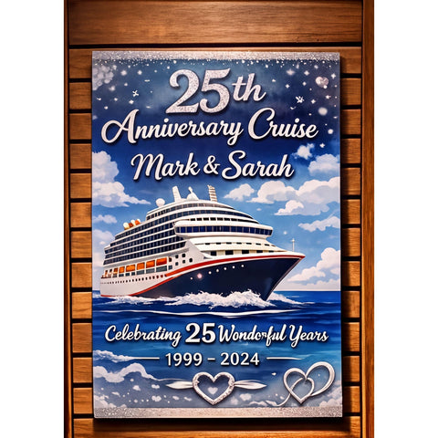 Custom Cruise Door Banner | Personalized Cruise Ship Cabin Decor Sign