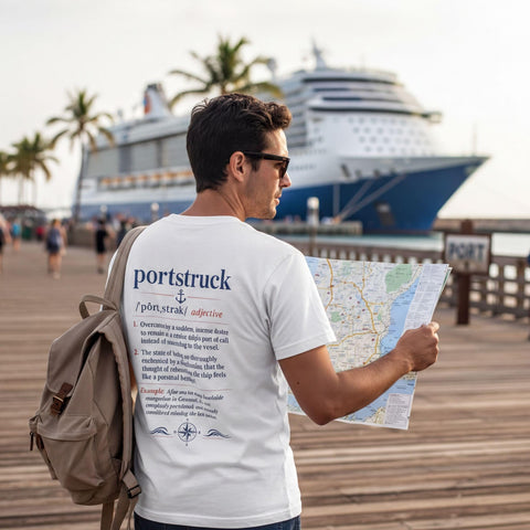 Portstruck Cruise T-Shirt | Funny Dictionary Definition Humor Tee