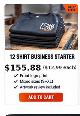 12 Custom Work Shirts – Business Starter Pack